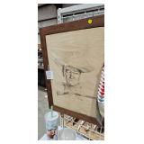FRAMED JOHN WAYNE PRINT