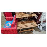 WOODEN CHILDS PICNIC TABLE