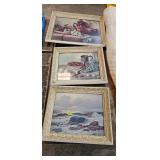 VINTAGE FRAMED PICTURE DECOR 