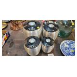 VINTAGE METAL CANISTER SET