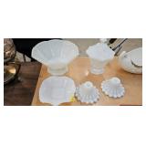 MILK GLASS LOT