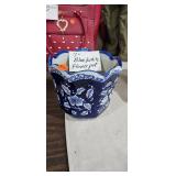 BLUE AND WHITE FLOWER POT