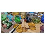 AMBER GLASS SCALES DECOR