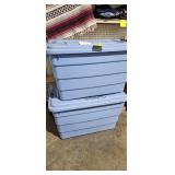 PLASTIC  STORAGE TOTE SET