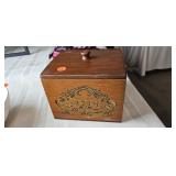 WOODEN RECIPE BOX