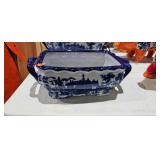 BLUE AND WHITE DISH