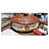 MUSHROOM DISH WITH LID