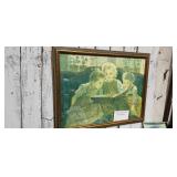 VINTAGE FRAMED SISTERS PICTURE