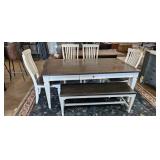DINING TABLE / CHAIRS / BENCH