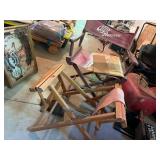 CHAIR, GLASS PIECE, ETC
