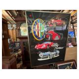 FRAMED ALFA ROMEO POSTER