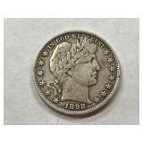 1898 BARBER HALF DOLLAR