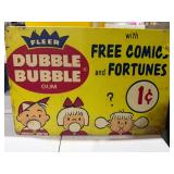DUBBLE BUBBLE METAL SIGN