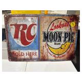rc cola moon pie sign