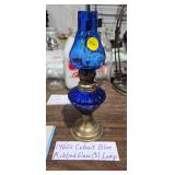 COBALT BLUE OIL LAMP
