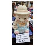 PIG FARMER COOKIE JAR
