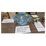 VINTAGE INDIANA BLUE CANDY DISH