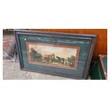 FRAMED HORSE PICTURE DECOR