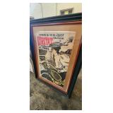 VINTAGE FRAMED TENNIS POSTER