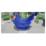 BLUE HEN ON NEST