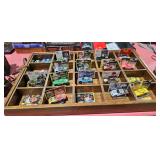 NASCAR WITH WOODEN DISPLAY