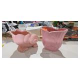 PINK VASE AND PLANTER