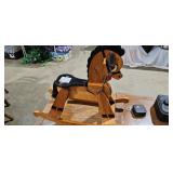 WOODEN ROCKING HORSE