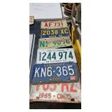 VINTAGE LICENSE TAGS