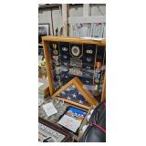 MILITARY SHADOW BOX DISPLAY/ FLAG