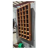 SMALL WOODEN DISPLAY SHELF