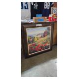 FRAMED FLORAL PICTURE DECOR
