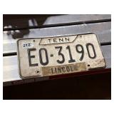 VINTAGE TN LICENSE PLATE TAG