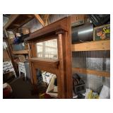 WOODEN MANTLE WITH MIRROR