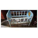 VINTAGE METAL BABY DOLL BED