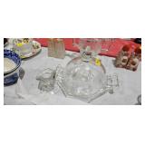 GLASS BUTTER DISH