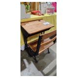 VINTAGE SCHOOL DESK AND CHAIR