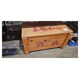 WOODEN TOY BOX