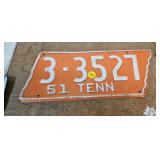 VINTAGE TN LICENSE PLATE TAG