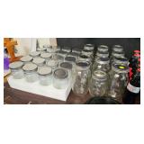 GLASS CANNING JAR LOT