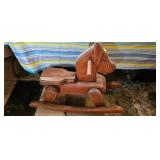 WOODEN ROCKING HORSE
