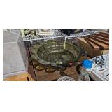 GREEN GLASS BOWL