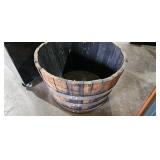 HALF BARREL PLANTER