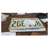 VINTAGE LICENSE PLATE TAGS