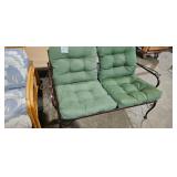 PATIO BENCH WITH CUSHIONS
