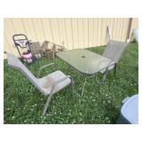 PATIO TABLE AND CHAIRS