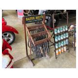 GATES BELTS WOODEN RACK