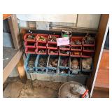 PLASTIC BOLT BINS W/ CONTENTS