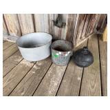 TOLEDO TORCH, VINTAGE PURINA BUCKET, STR