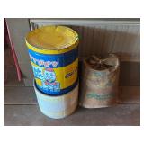 VINTAGE TIN AND BAG