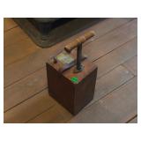 ANTIQUE WOODEN BLASTING MACHINE